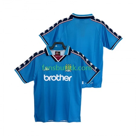 Fotballdrakt Manchester City Retro Hjemmetrøye 1997 1998 Kortermet